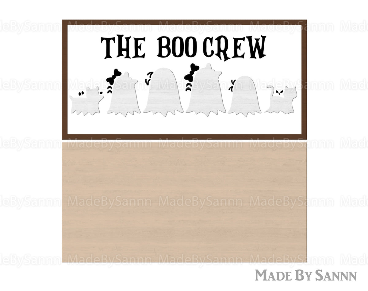 Halloween Ghost Family Sign SVG, Cute Ghosts Svg, Halloween Sign svg, Ghost svg, Halloween Laser Cut Files, Halloween svg, Glowforge Svg