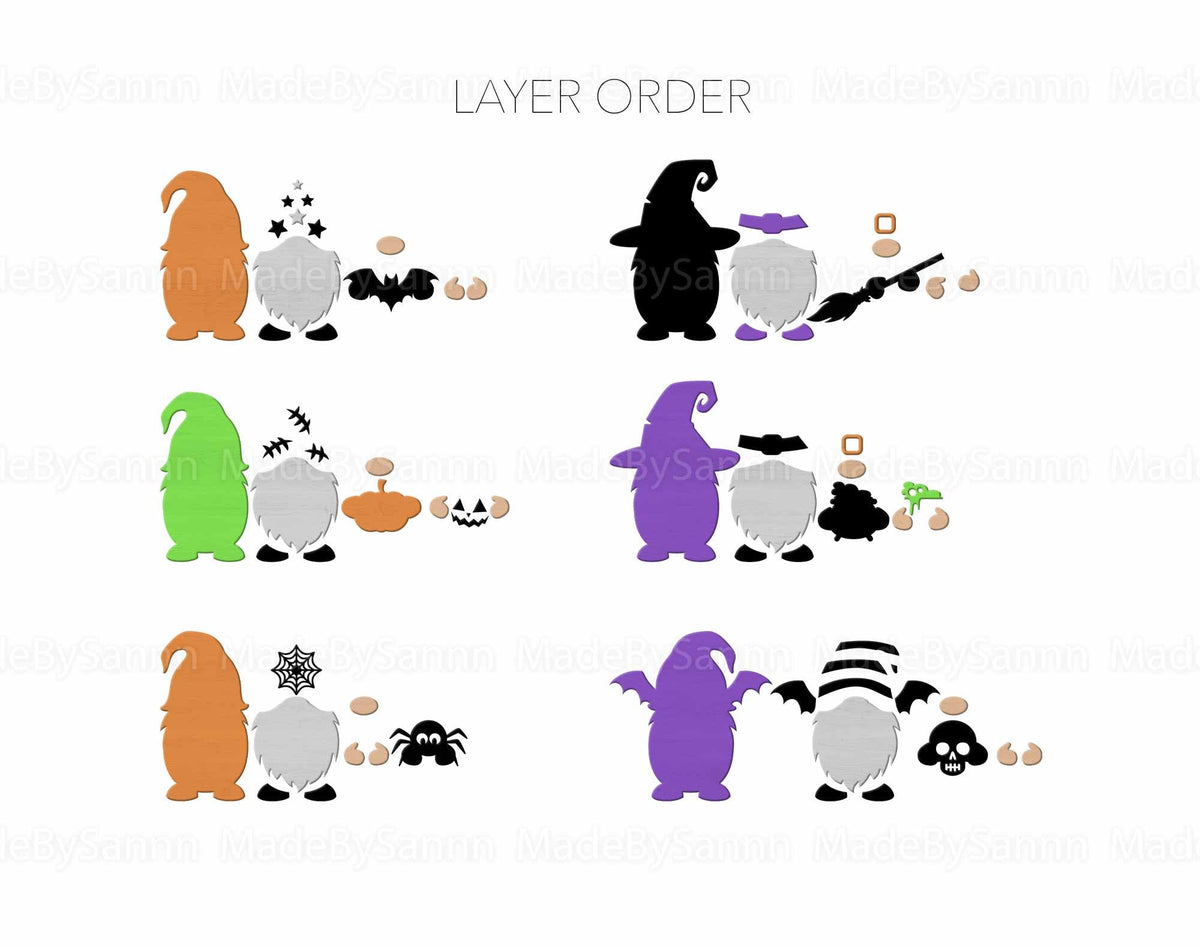 Halloween Gnomes Svg Bundle, Halloween Svg, Gloworge Svg, Halloween Svg Files For Cricut, Laser Cut Files, Gnome Hanger svg, Scary Gnome Svg