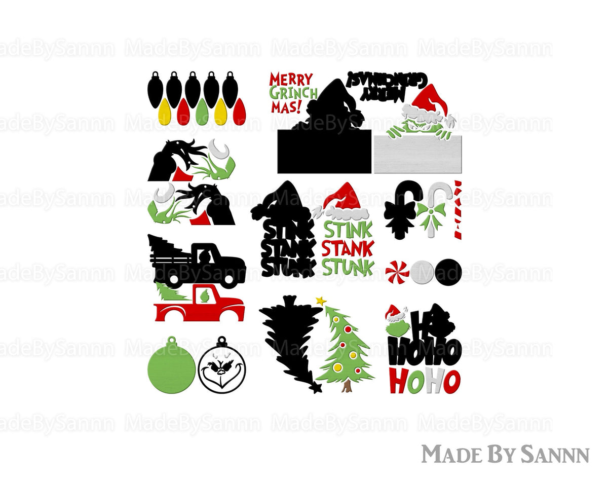 Christmas Tiered Tray Svg, Christmas Decor Svg, Christmas Ball Svg, Christmas Glowforge Svg, Fall Laser Cut File, Tiered Tray decor Svg