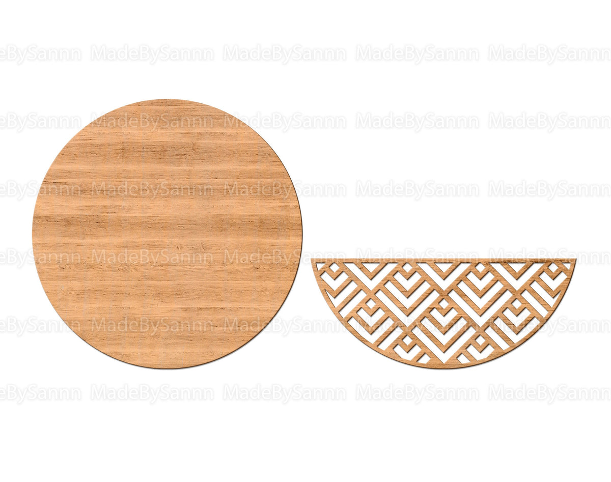 Patterned Door Hanger Svg, Door Hanger Bundle Svg, Welcome Sign SVG, SVG Template Bundle, Glowforge File, Vector File, Wood Cutting dxf, eps