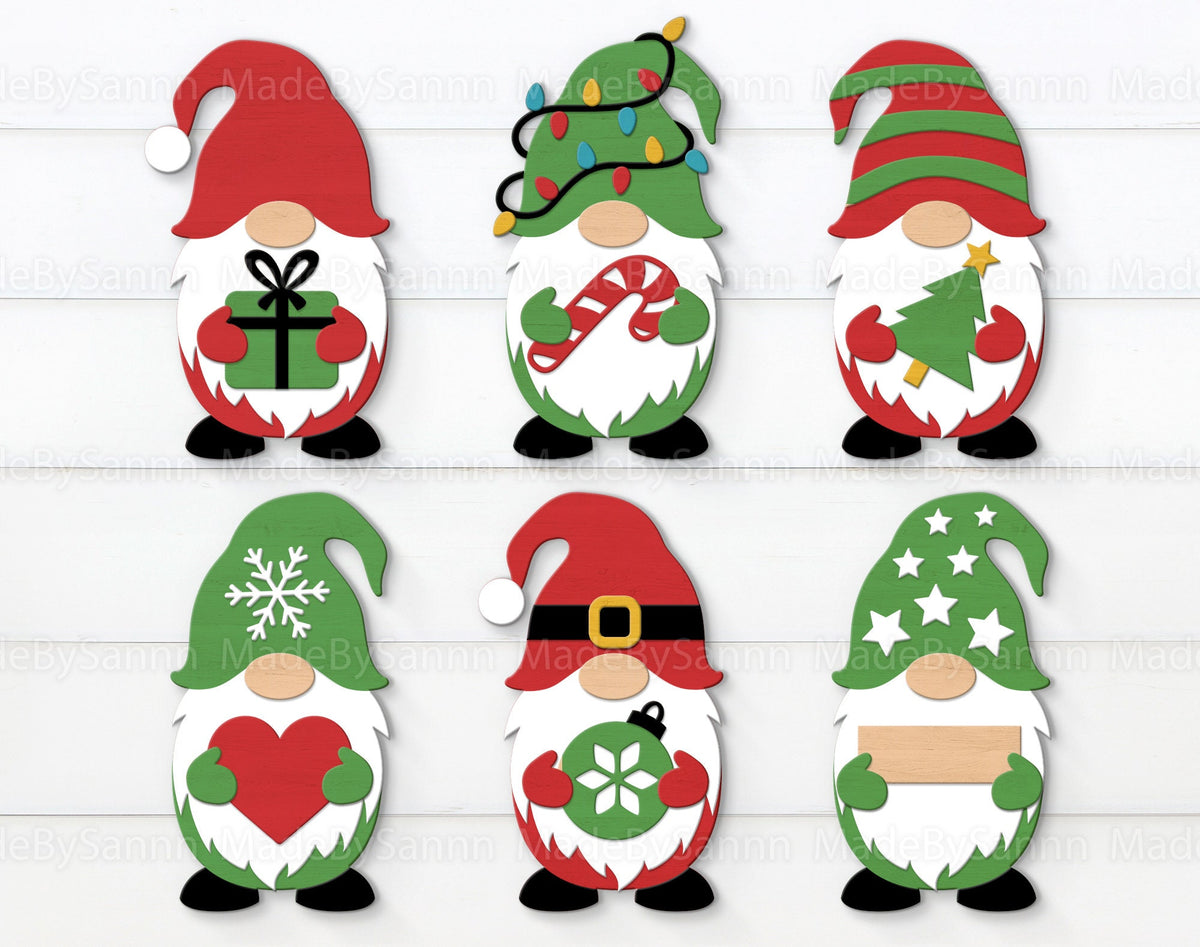 Christmas Gnome Bundle SVG, Christmas Decor, Christmas Gnome Ornaments Svg, Gnomes Sign, Laser Cut,  Svg, Files for CriCut