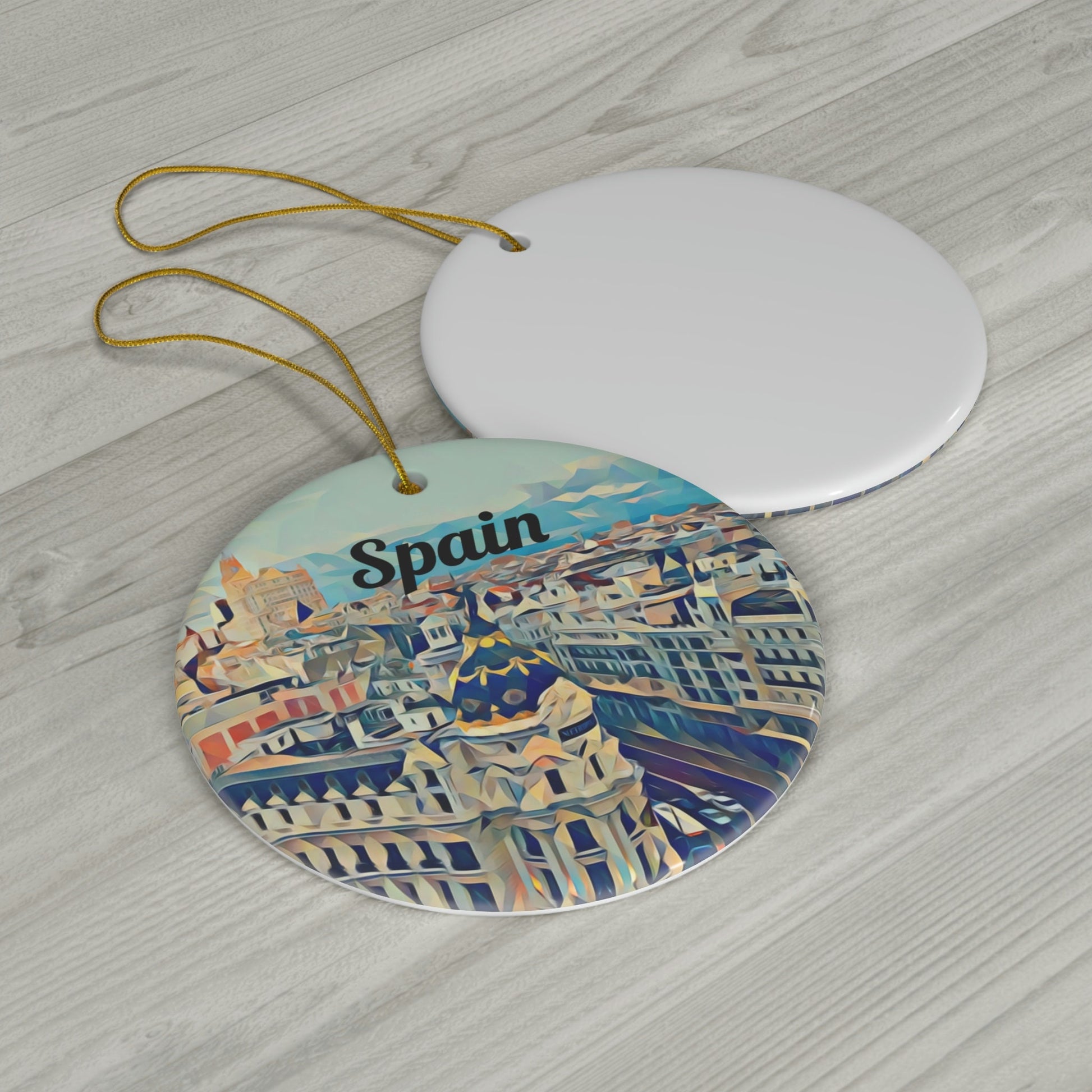 Spain Ornament, Christmas Ornament, Tree Ornament, Spain Christmas, Christmas Gift, Newlywed Ornament, Housewarming Gift, Spain, Travel