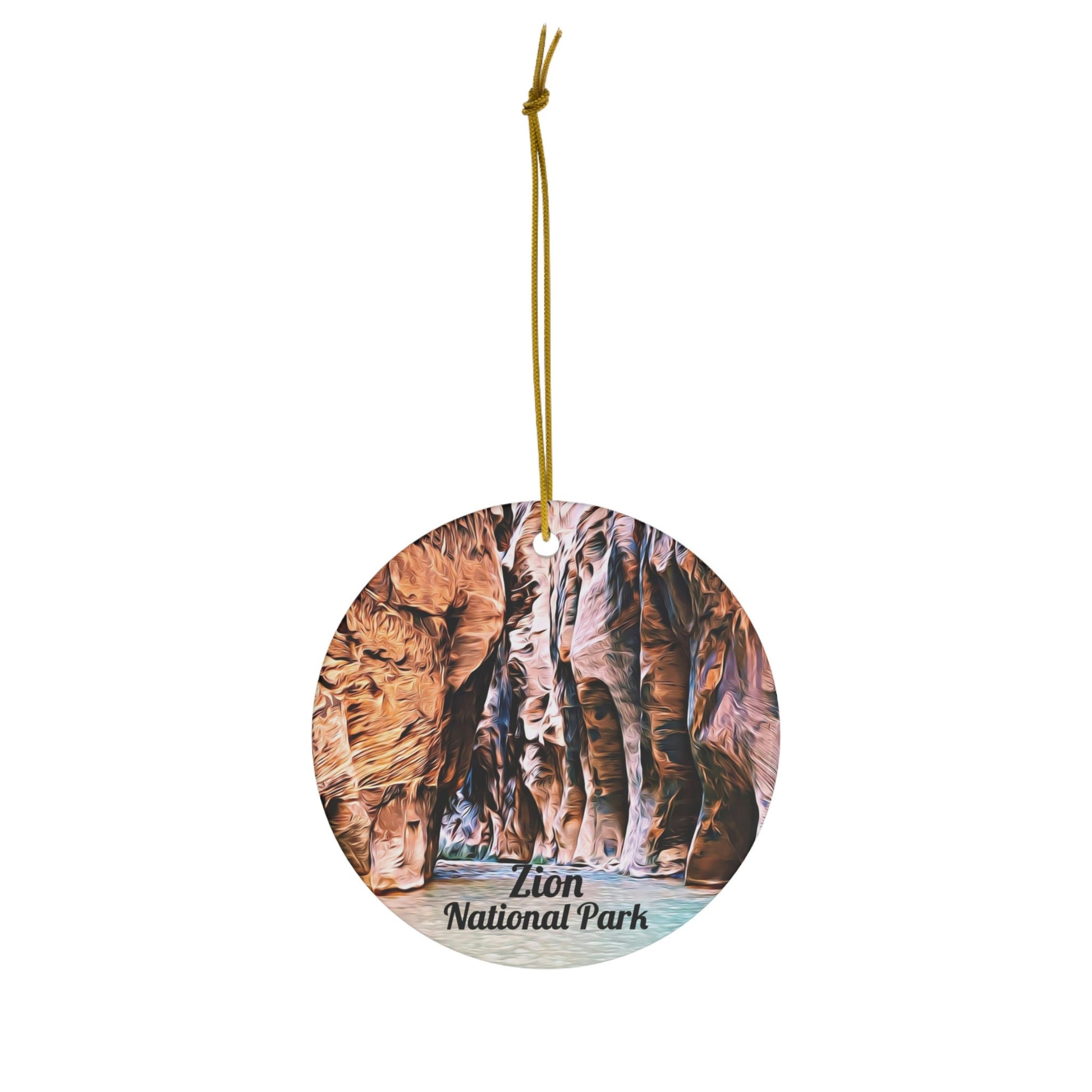Zion National Park Christmas Ornament, Utah Travel Souvenir, Holiday Gift