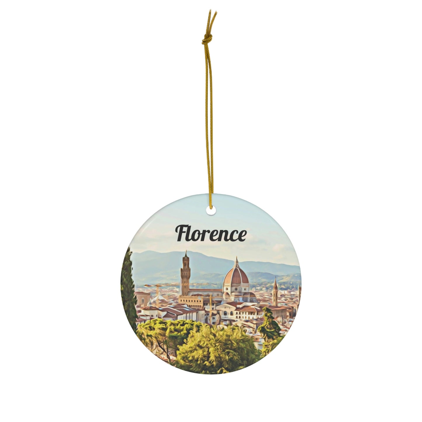Florence Ornament, Christmas Ornament, Florence Gift, Tree Ornament, Florence Christmas, Christmas Gift, Housewarming Gift, Travel, Florence