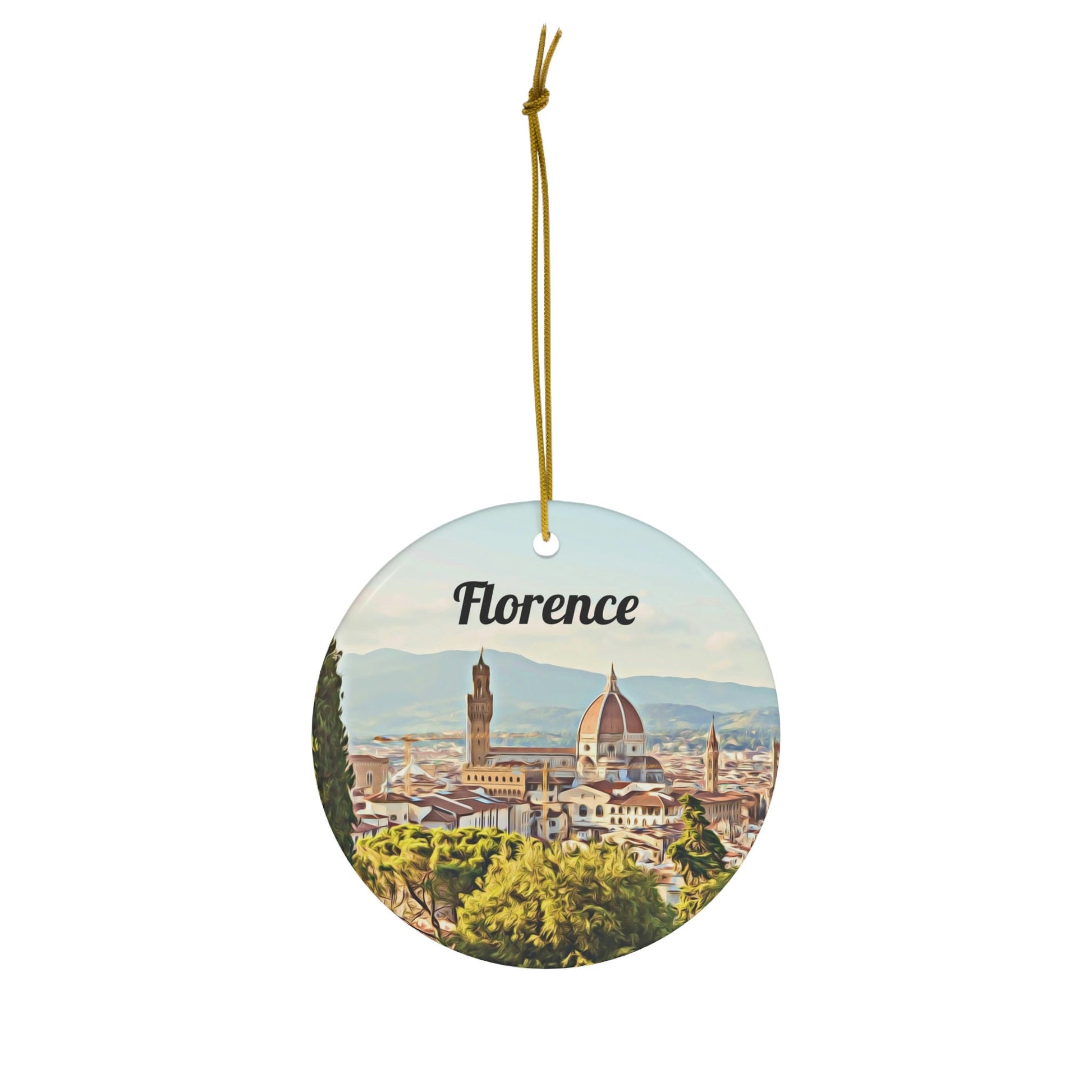 Florence Ornament, Christmas Ornament, Florence Gift, Tree Ornament, Florence Christmas, Christmas Gift, Housewarming Gift, Travel, Florence