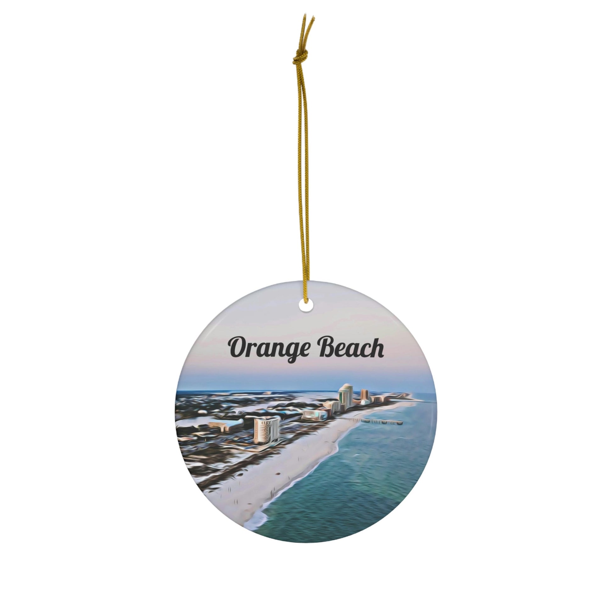 Orange Beach Ornament, Christmas Ornament, Orange Beach Christmas, Tree Ornament, Christmas Gift, Travel Gift, Holiday Decoration, Alabama