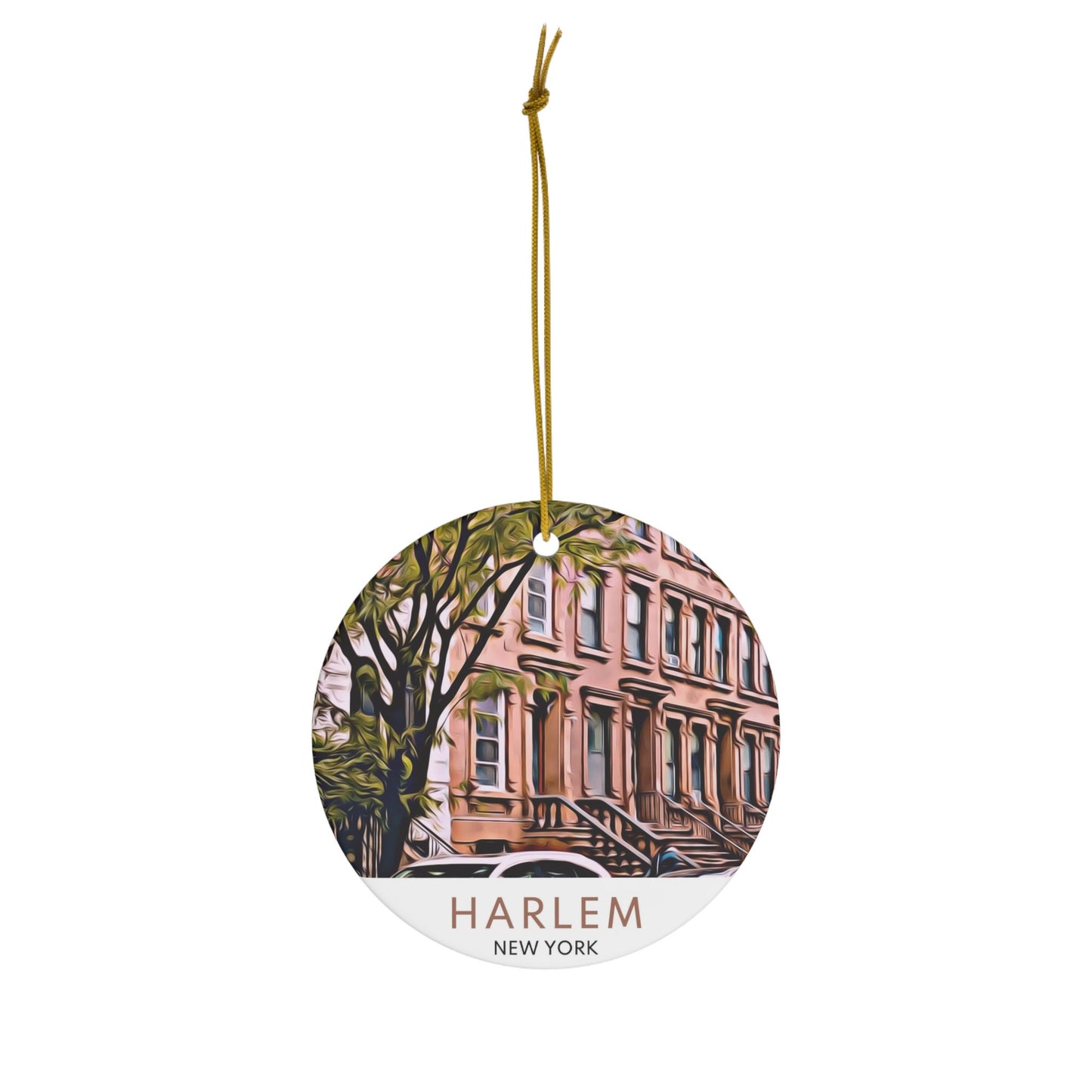 Harlem New York Ornament, City Travel Souvenir, Christmas Decor