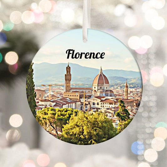 Florence Ornament, Christmas Ornament, Florence Gift, Tree Ornament, Florence Christmas, Christmas Gift, Housewarming Gift, Travel, Florence