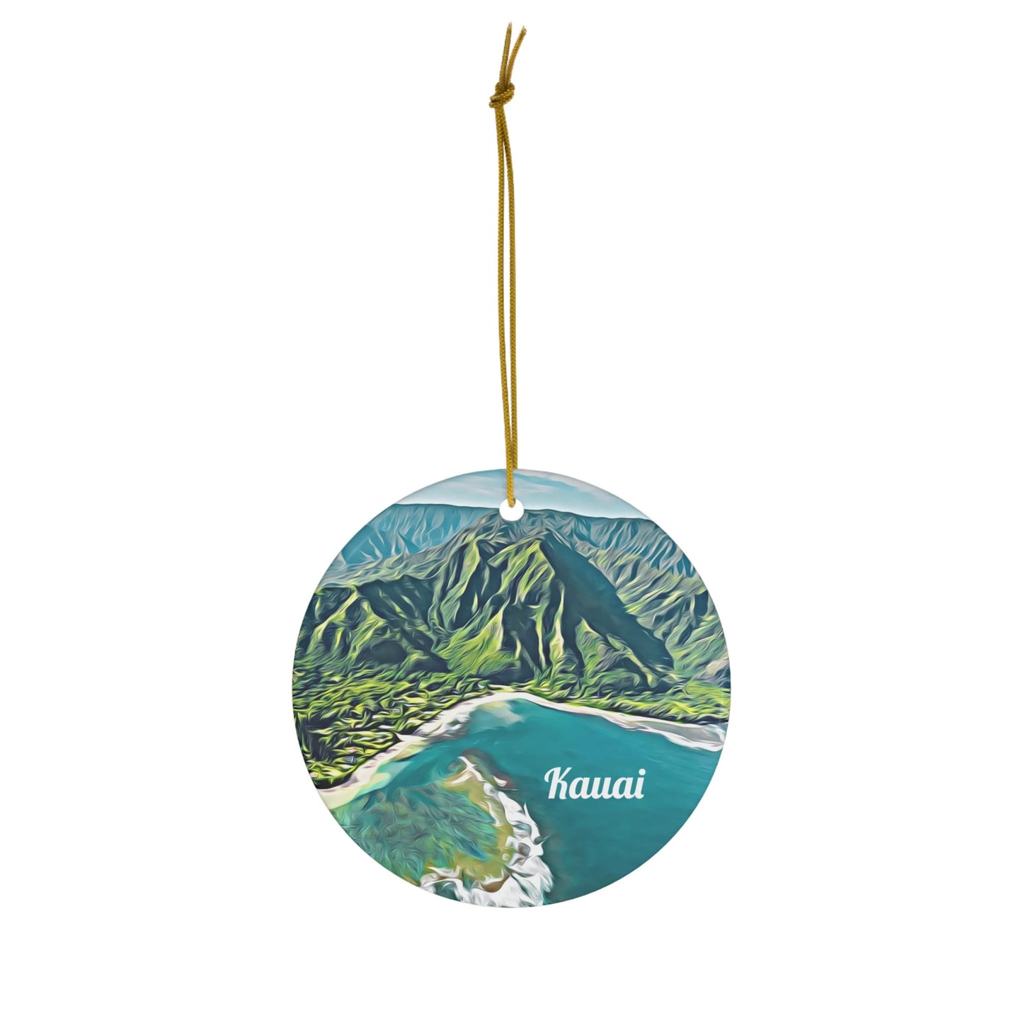 8. Kauai Ornament, Hawaiian Vacation Souvenir, Christmas Decor