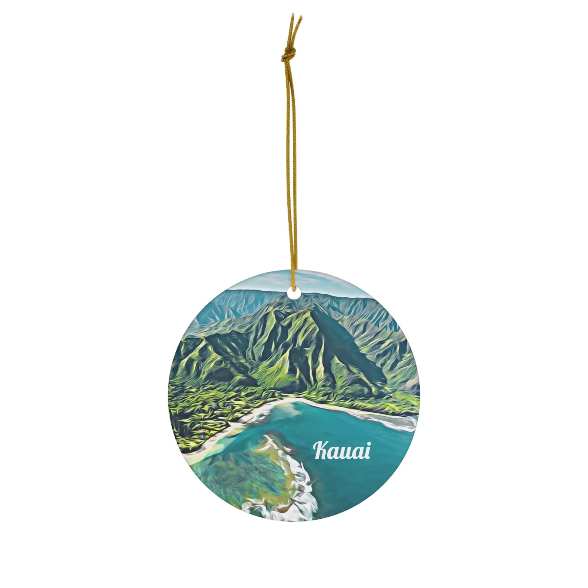 8. Kauai Ornament, Hawaiian Vacation Souvenir, Christmas Decor