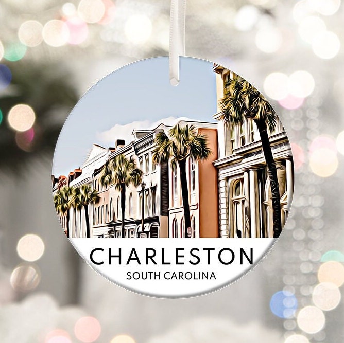 Charleston Ornament, Christmas Ornament, Charleston Gift, Christmas Gift, Charleston Christmas, Charleston, Charleston Travel, Chris
