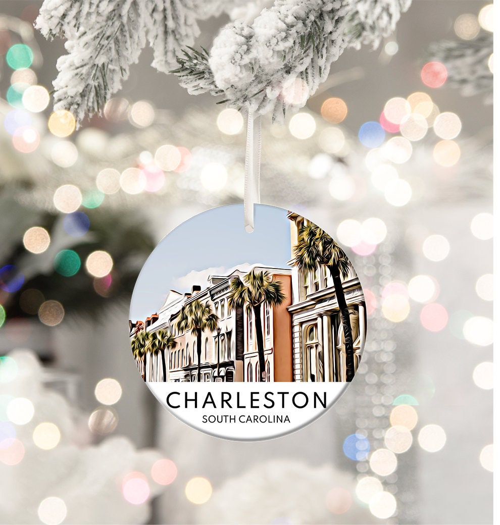 Charleston Ornament, Christmas Ornament, Charleston Gift, Christmas Gift, Charleston Christmas, Charleston, Charleston Travel, Chris