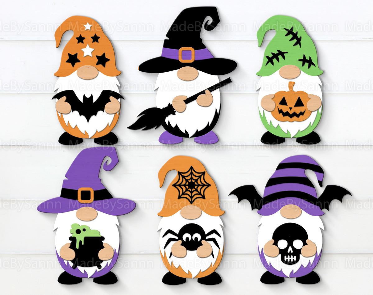 Halloween Gnomes Svg Bundle, Halloween Svg, Gloworge Svg, Halloween Svg Files For Cricut, Laser Cut Files, Gnome Hanger svg, Scary Gnome Svg