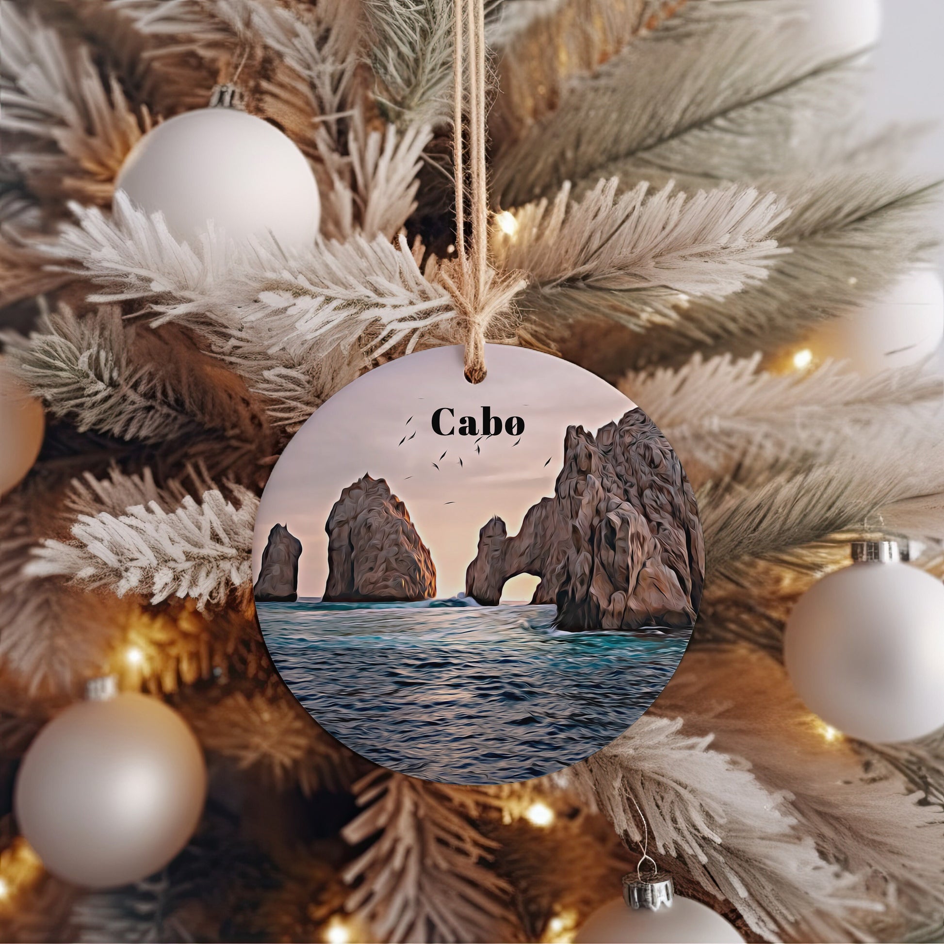 Cabo Ornament, Christmas Ornament, Cabo Gift, Christmas Gift, Cabo Christmas, Cabo, Cabo Travel, Christmas Travel, Christmas Decor