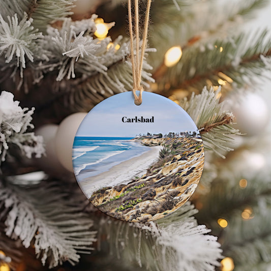 Carlsbad Ornament, Christmas Ornament, Carlsbad Gift, Christmas Gift, Christmas Decor, Carlsbad Souvenir, Carlsbad Travel, Travel Gift