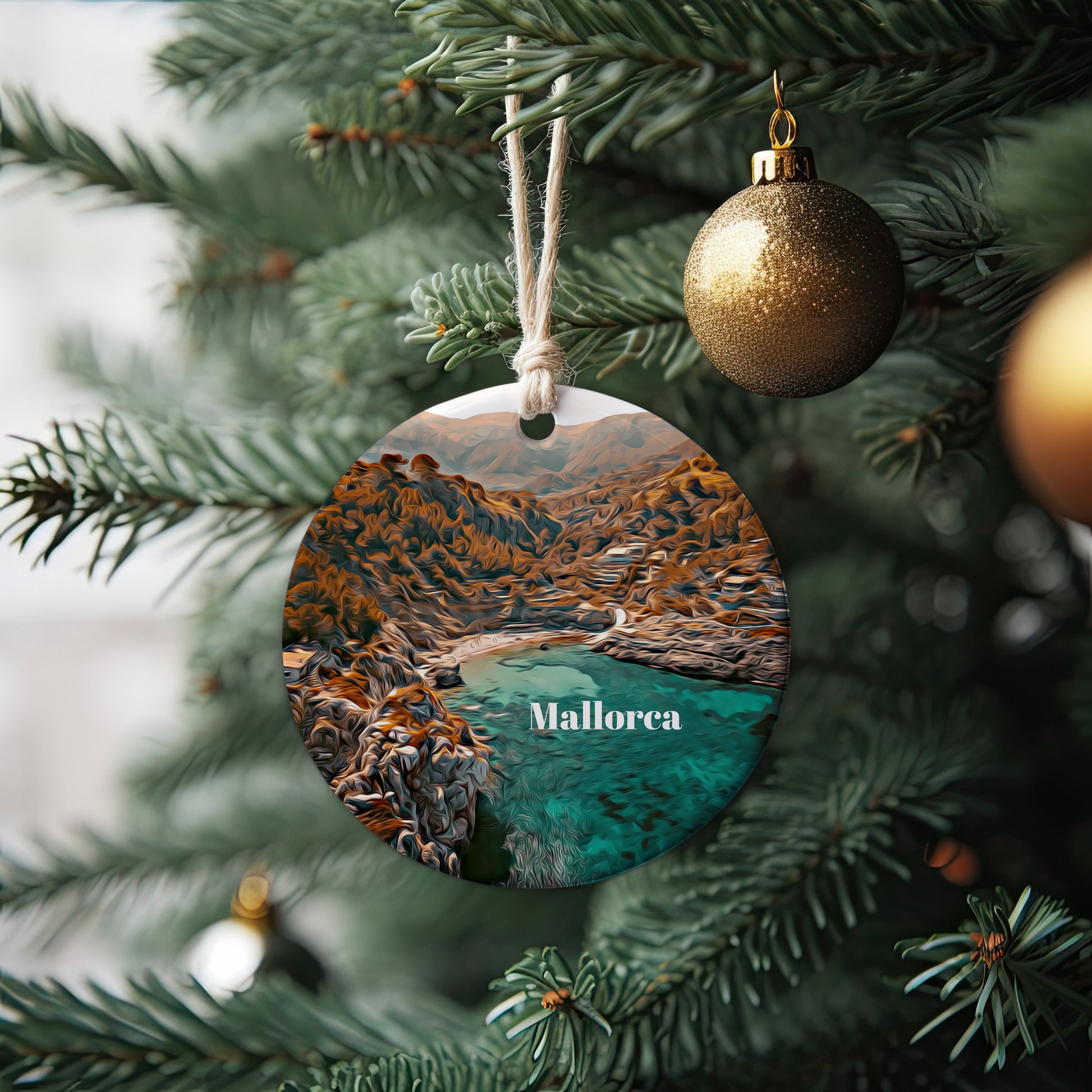 Mallorca Ornament, Christmas Ornament, Mallorca Gift, Christmas Gift, Mallorca Christmas, Mallorca, Mallorca Travel, Christmas Travel
