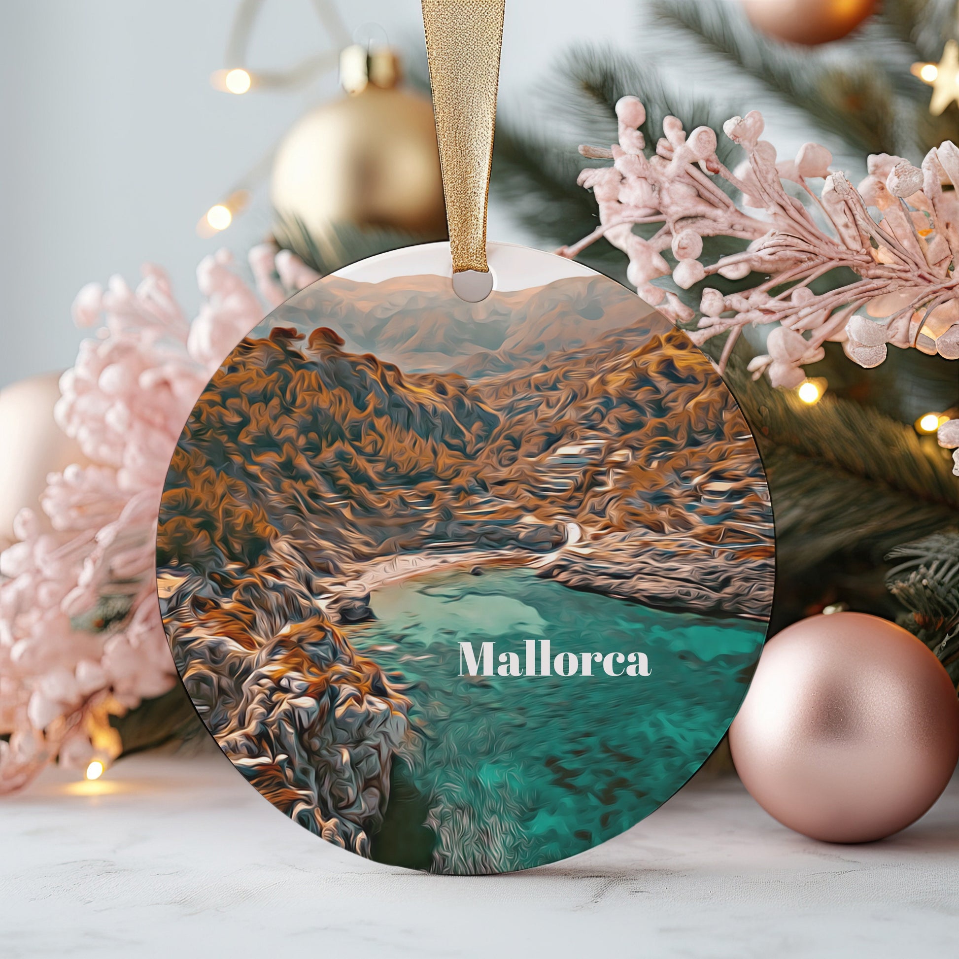 Mallorca Ornament, Christmas Ornament, Mallorca Gift, Christmas Gift, Mallorca Christmas, Mallorca, Mallorca Travel, Christmas Travel
