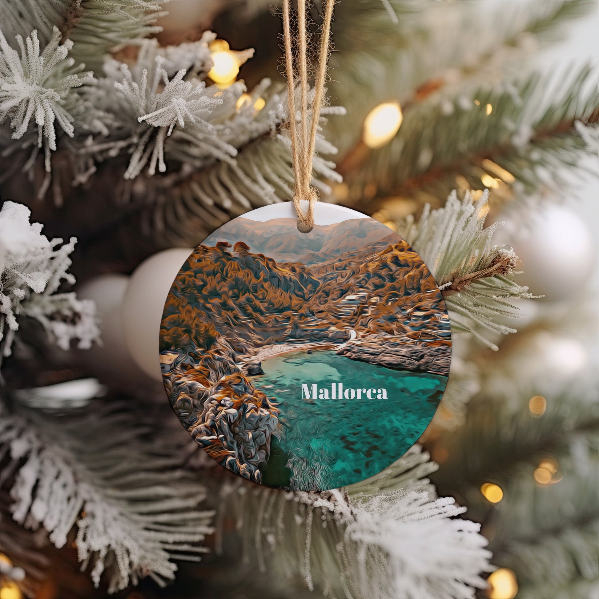 Mallorca Ornament, Christmas Ornament, Mallorca Gift, Christmas Gift, Mallorca Christmas, Mallorca, Mallorca Travel, Christmas Travel