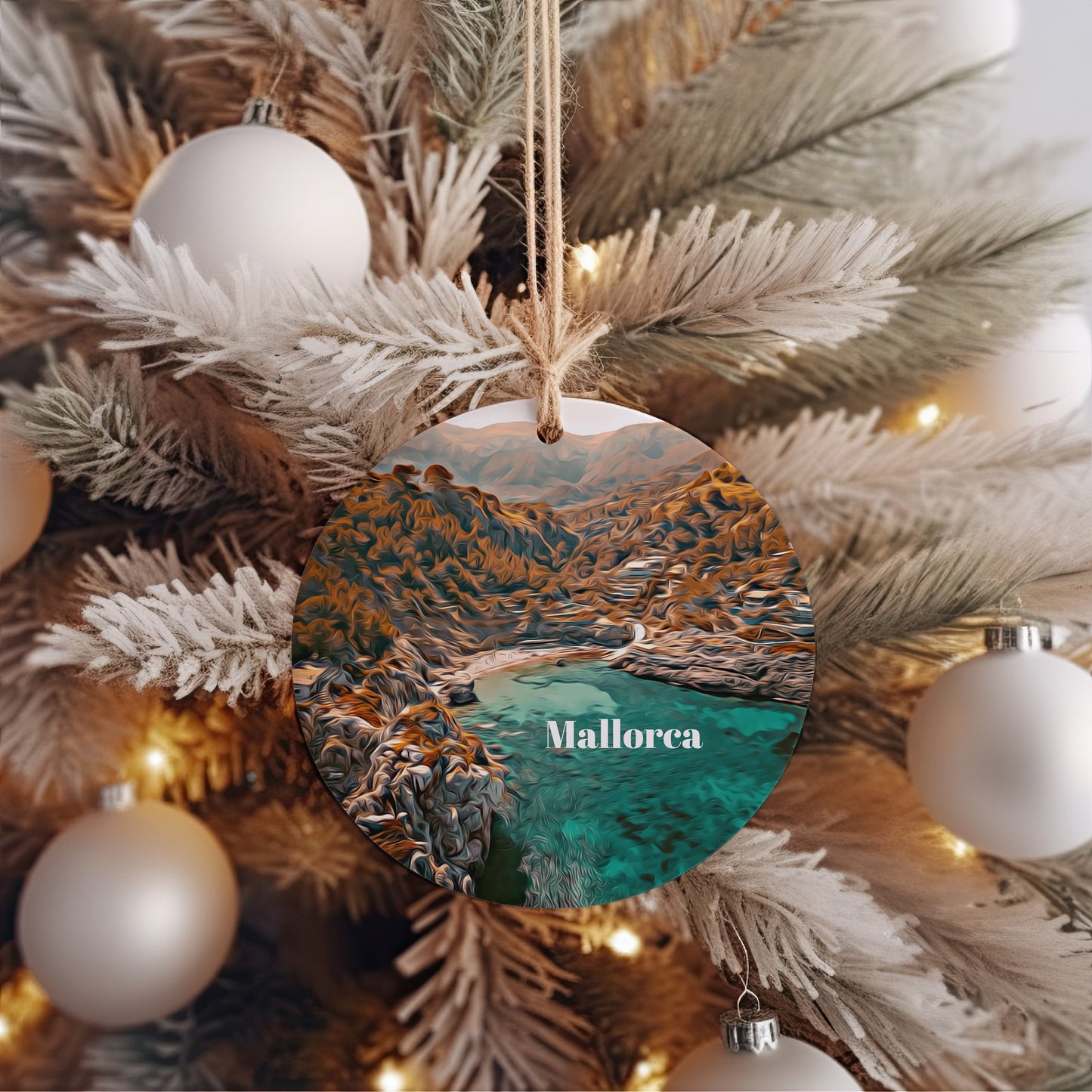 Mallorca Ornament, Christmas Ornament, Mallorca Gift, Christmas Gift, Mallorca Christmas, Mallorca, Mallorca Travel, Christmas Travel