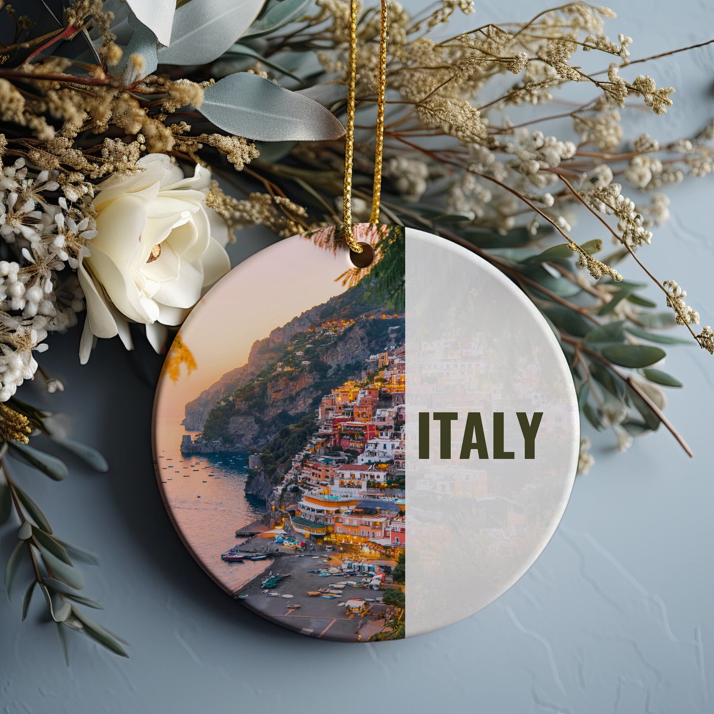Italy Ornament, Christmas Ornament, Italy Gift, Christmas Gift, Italy Christmas, Italy, Italy Travel, Christmas Travel, Christmas Decor