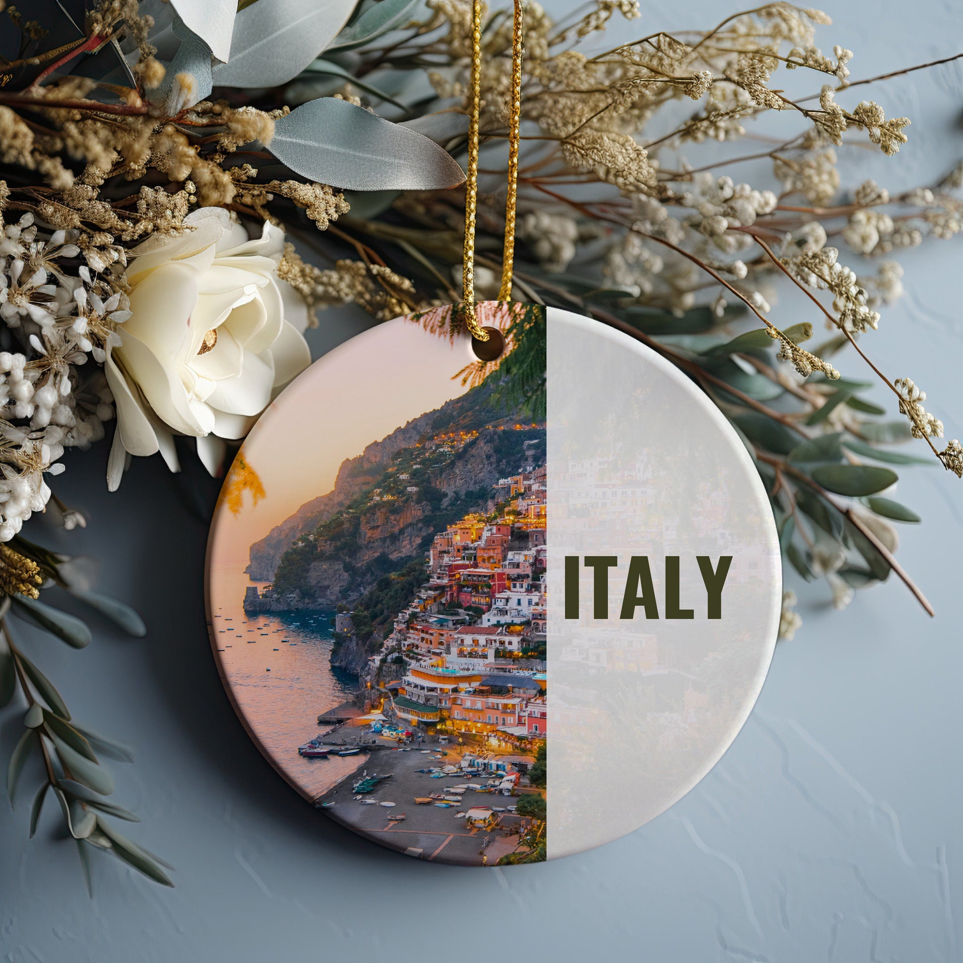Italy Ornament, Christmas Ornament, Italy Gift, Christmas Gift, Italy Christmas, Italy, Italy Travel, Christmas Travel, Christmas Decor