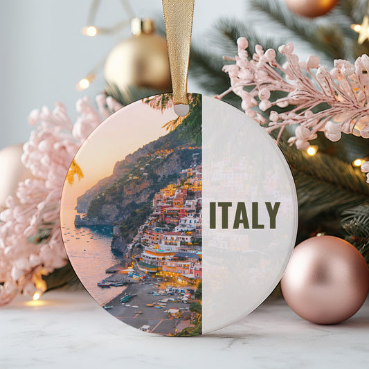 Italy Ornament, Christmas Ornament, Italy Gift, Christmas Gift, Italy Christmas, Italy, Italy Travel, Christmas Travel, Christmas Decor