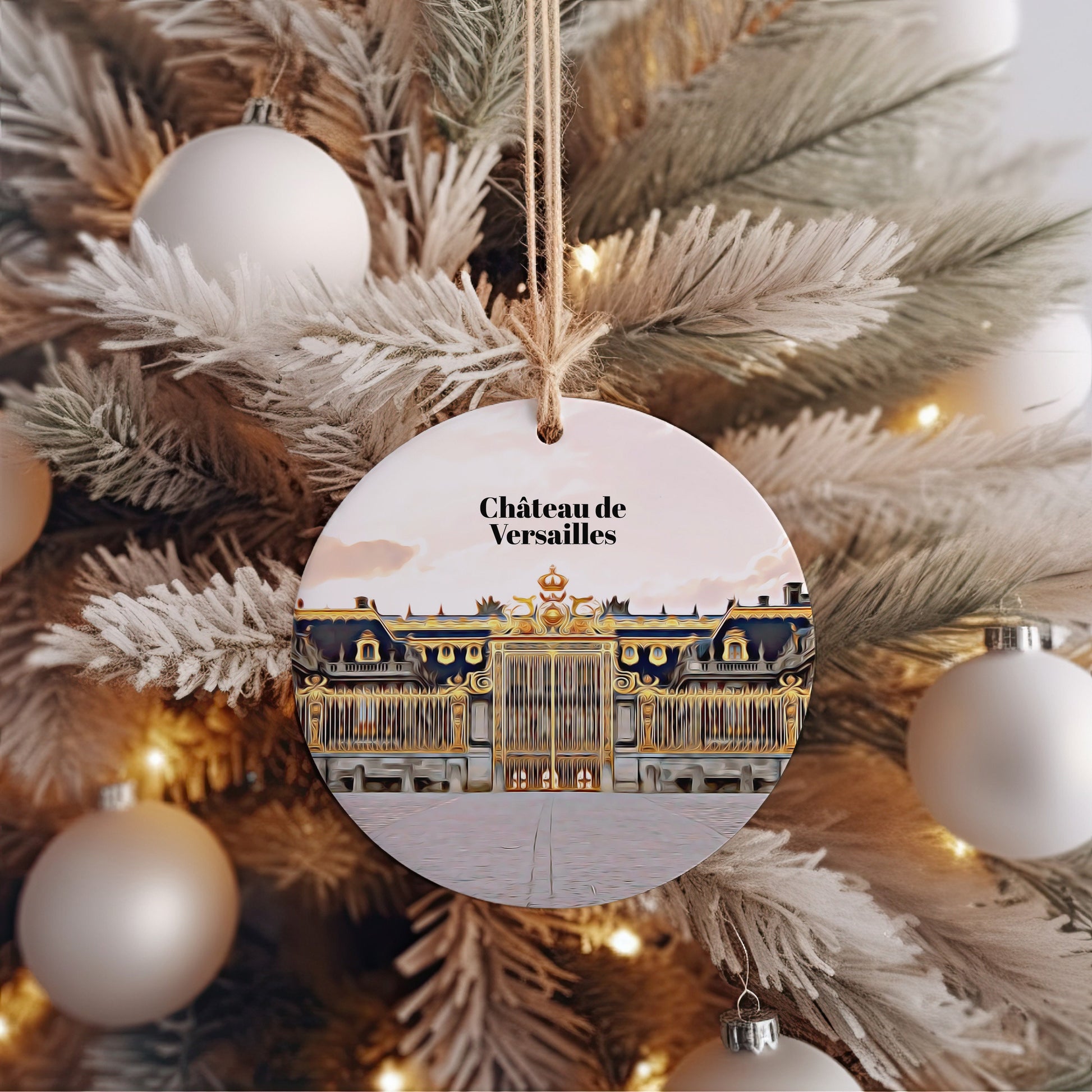 Château De Versailles Christmas Ornament, Christmas Gift, Château De Versailles Gift, Château De Versailles Travel, Christmas Decor