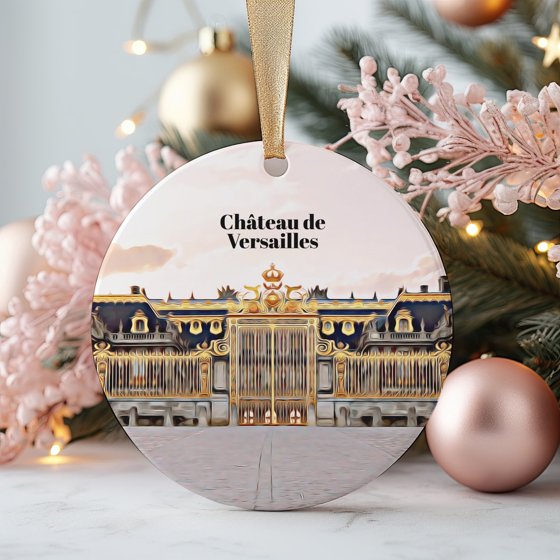 Château De Versailles Christmas Ornament, Christmas Gift, Château De Versailles Gift, Château De Versailles Travel, Christmas Decor
