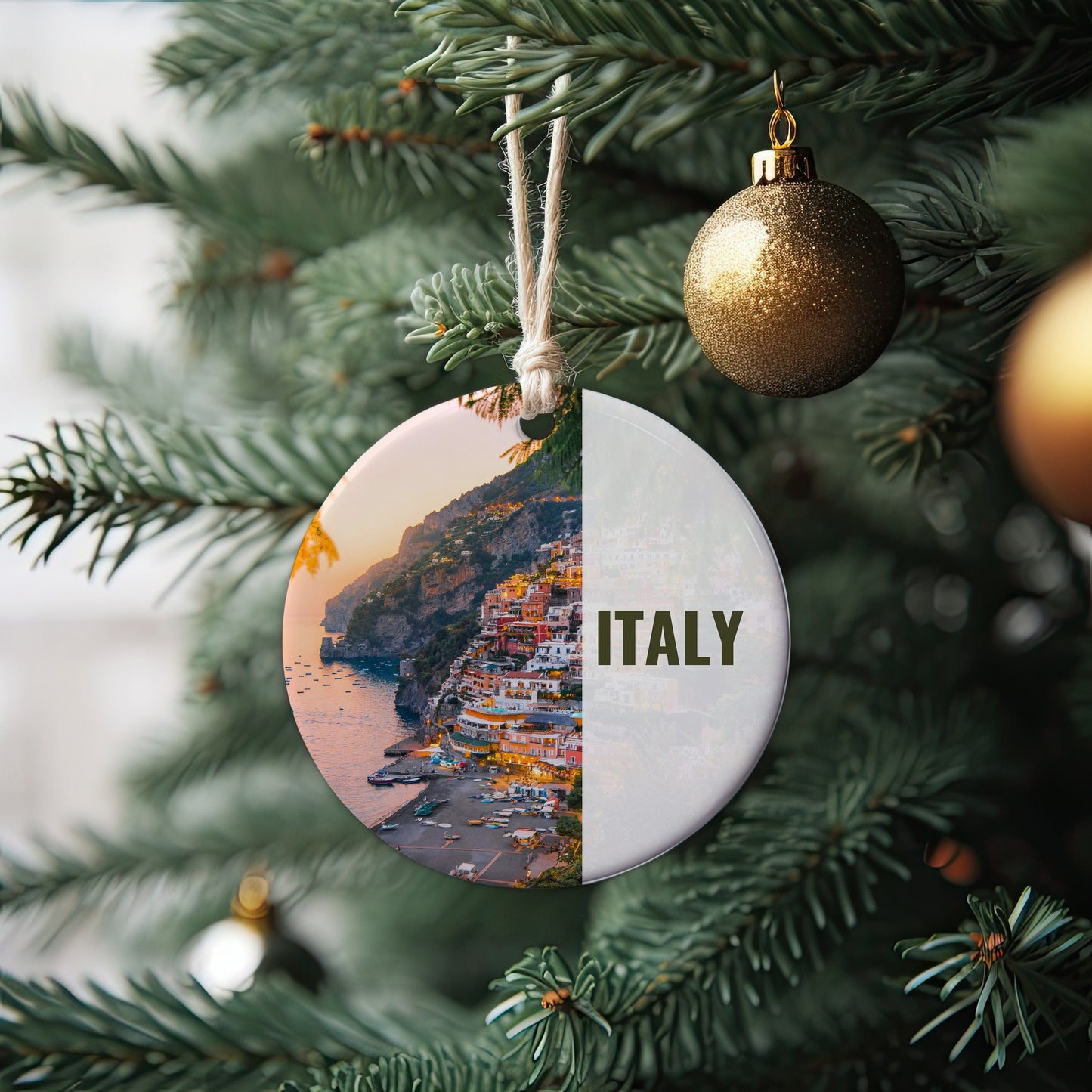 Italy Ornament, Christmas Ornament, Italy Gift, Christmas Gift, Italy Christmas, Italy, Italy Travel, Christmas Travel, Christmas Decor