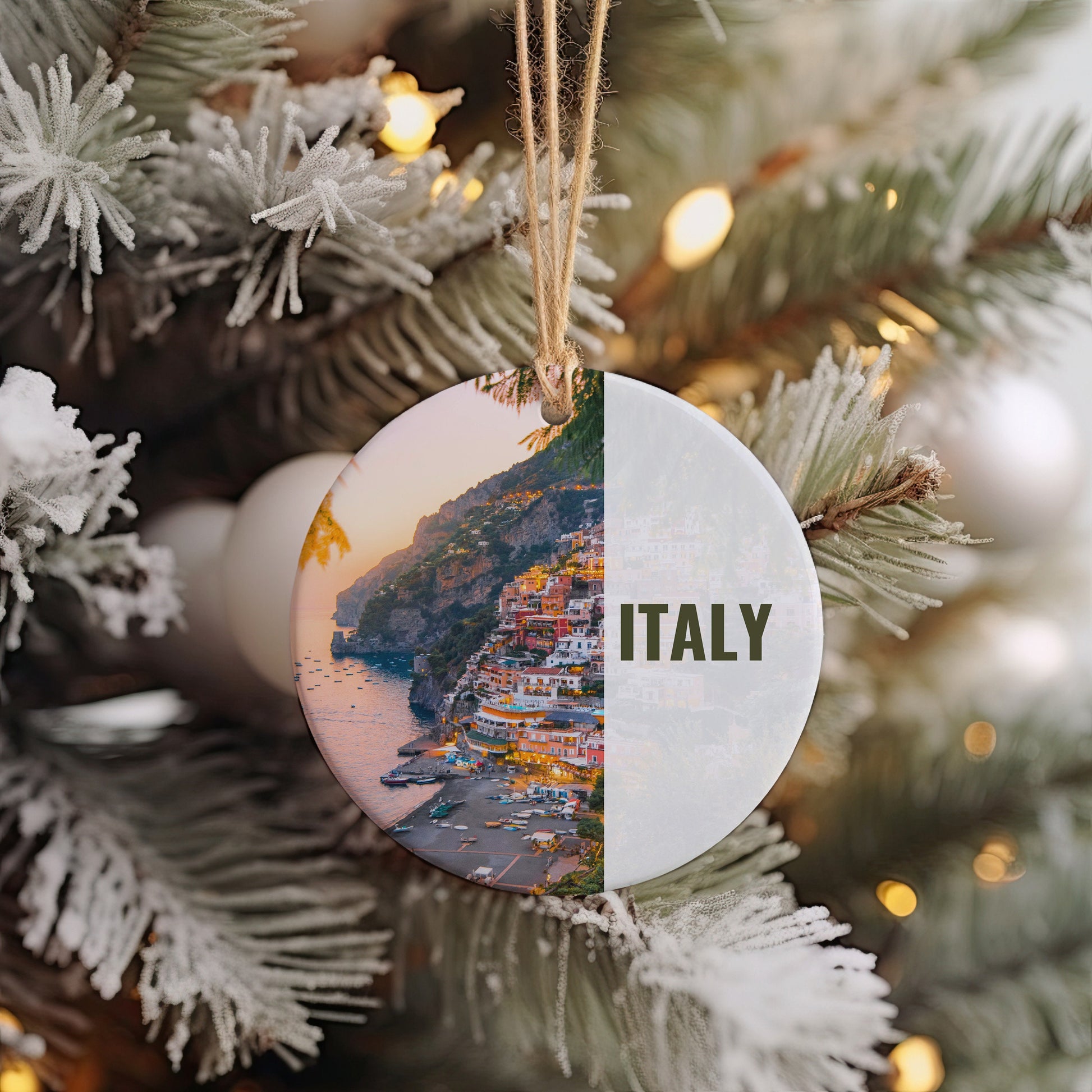 Italy Ornament, Christmas Ornament, Italy Gift, Christmas Gift, Italy Christmas, Italy, Italy Travel, Christmas Travel, Christmas Decor