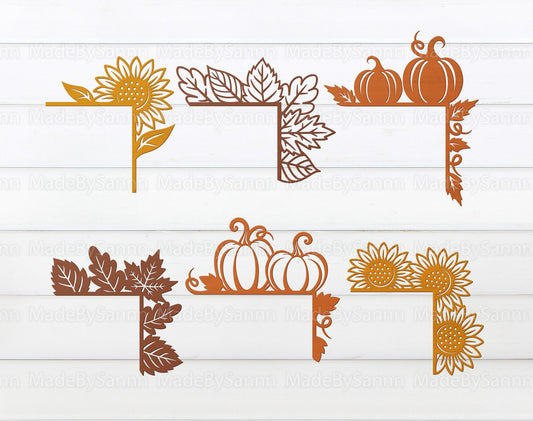 Fall Door Corner SVG, Autumn Door Corner Decor Svg, Fall Home Decor, Fall Leafs Svg svg, Pumpkin Svg,  Autumn svg dxf