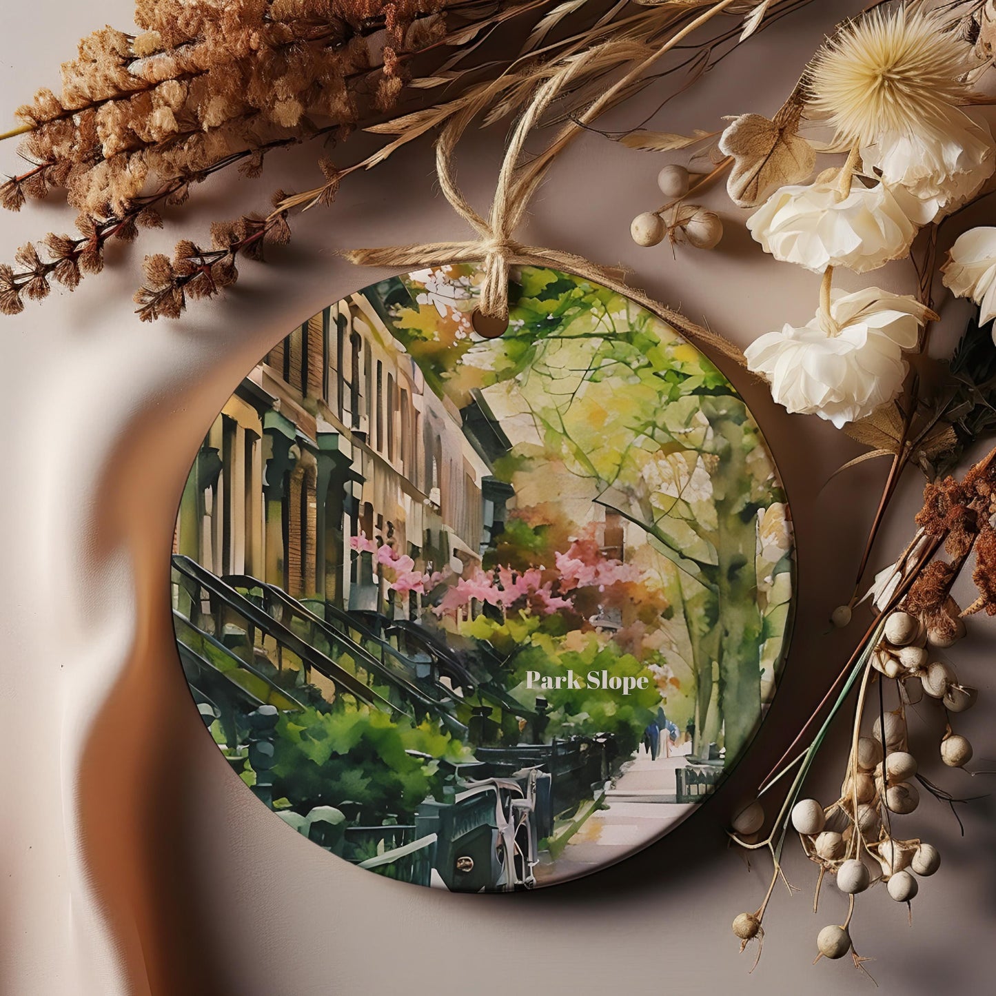 Park Slope Ornament, Christmas Ornament, Park Slope Gift, Travel Christmas Ornament, Christmas Decor, Brooklyn Travel, New York Travel