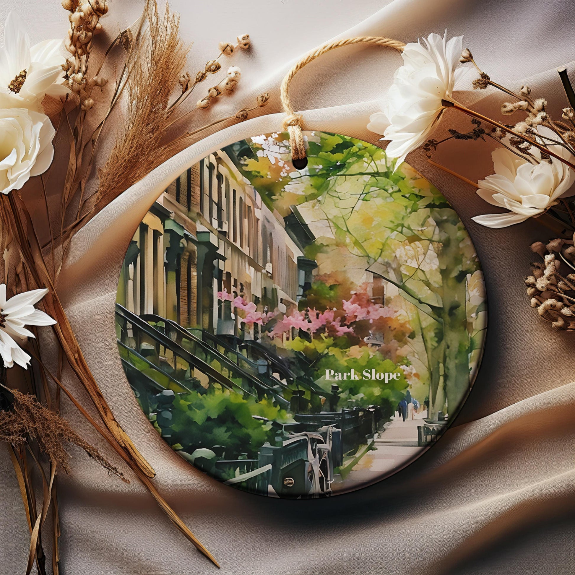 Park Slope Ornament, Christmas Ornament, Park Slope Gift, Travel Christmas Ornament, Christmas Decor, Brooklyn Travel, New York Travel