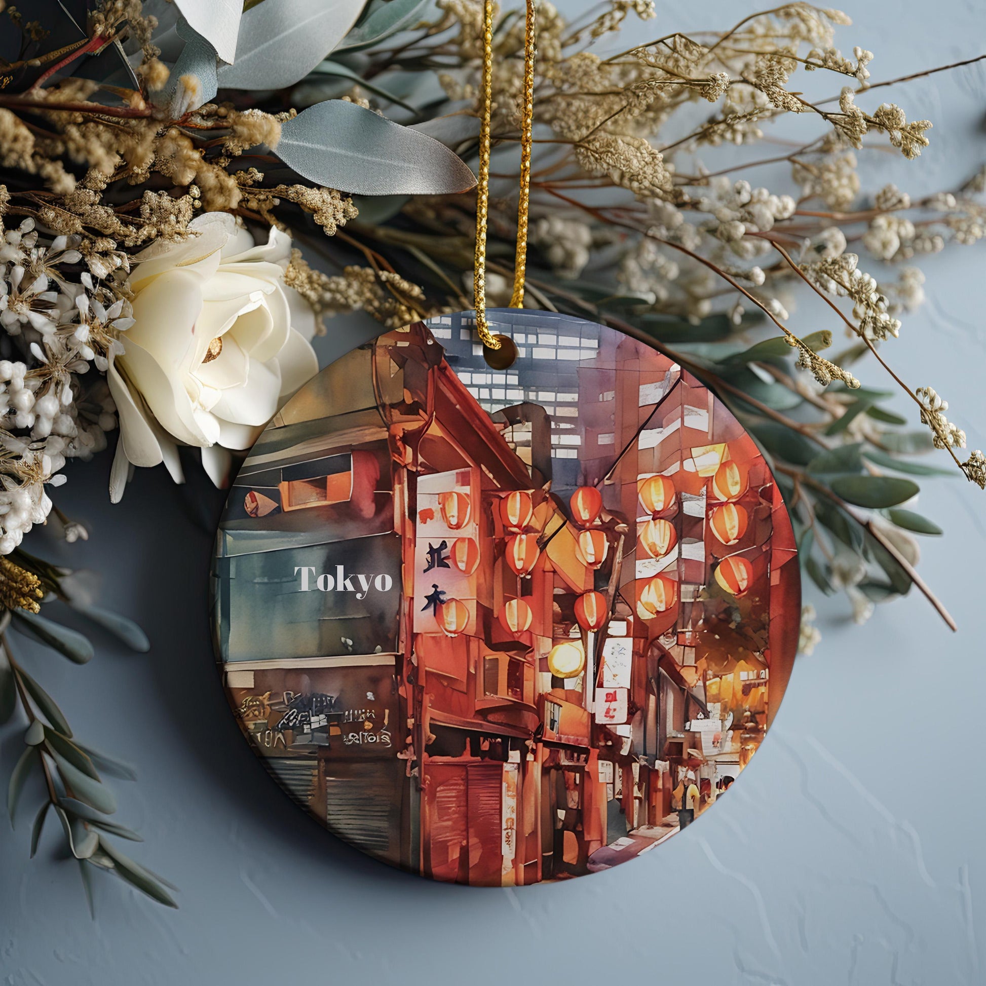Tokyo, Tokyo Japan Ornaments, Unique Christmas Gift, Tokyo Travel Souvenir, Travel Ornament, Gift Exchange, Gift Idea, Travel Gift, Holiday