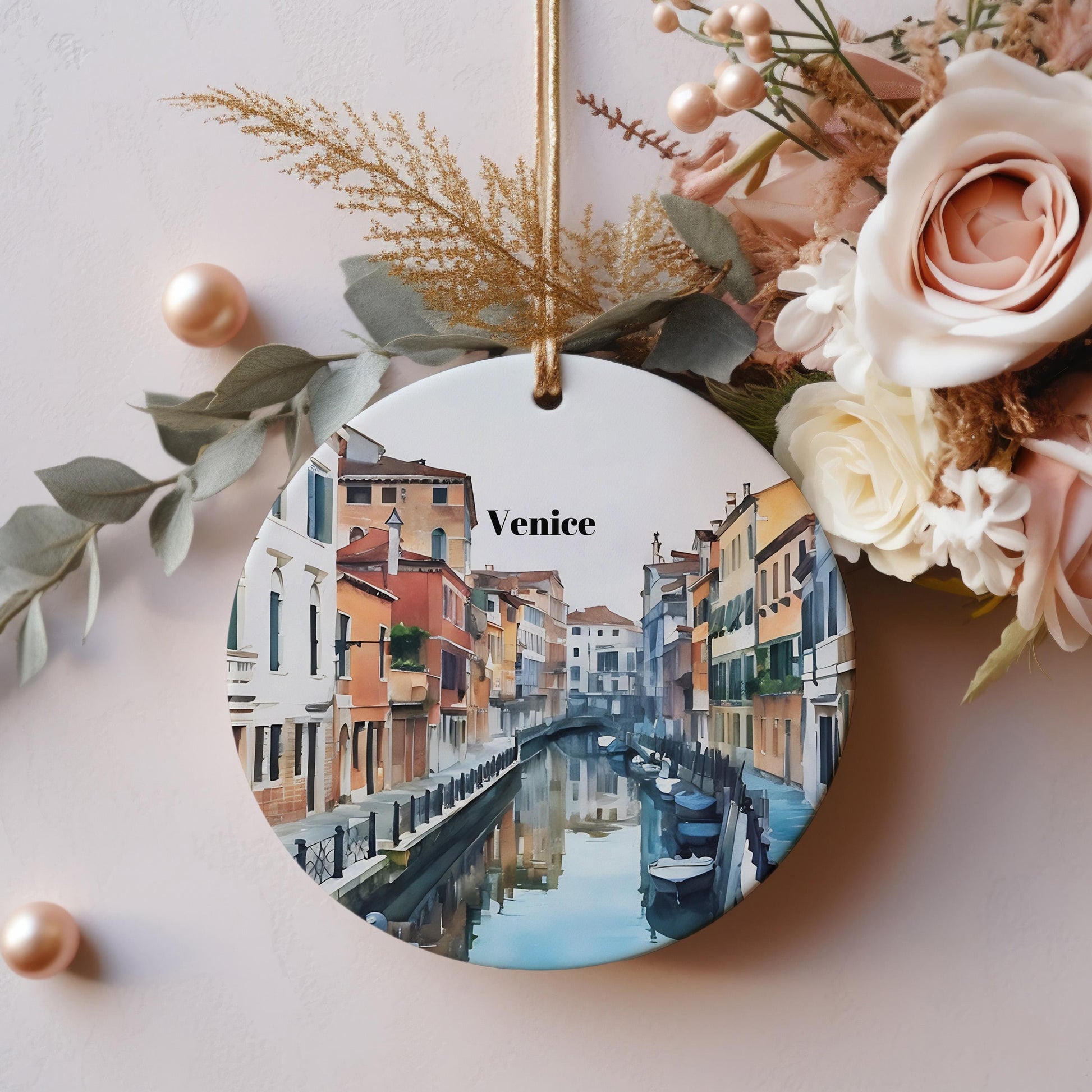 Venice Christmas Ornament, Unique Venice Italy Christmas Gift, Venice Travel, Venice Souvenir, Gift Exchange, Gift Idea, Travel Gift Idea
