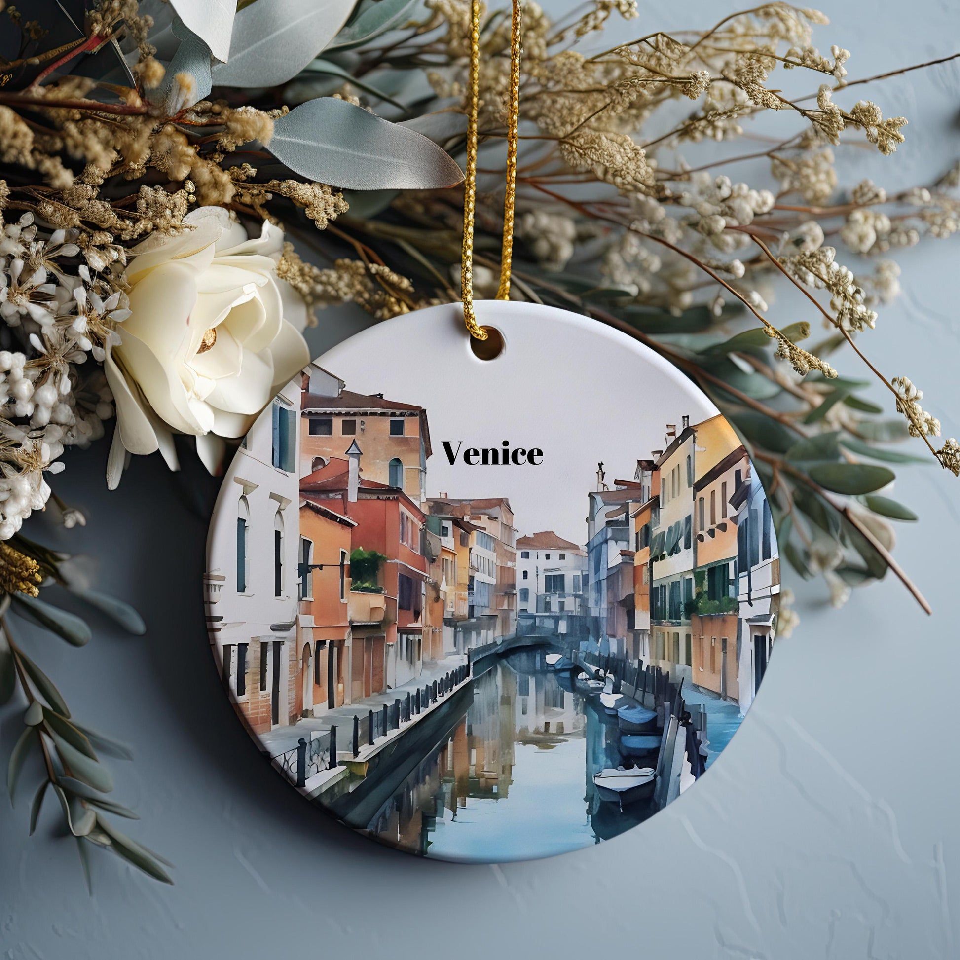 Venice Christmas Ornament, Unique Venice Italy Christmas Gift, Venice Travel, Venice Souvenir, Gift Exchange, Gift Idea, Travel Gift Idea