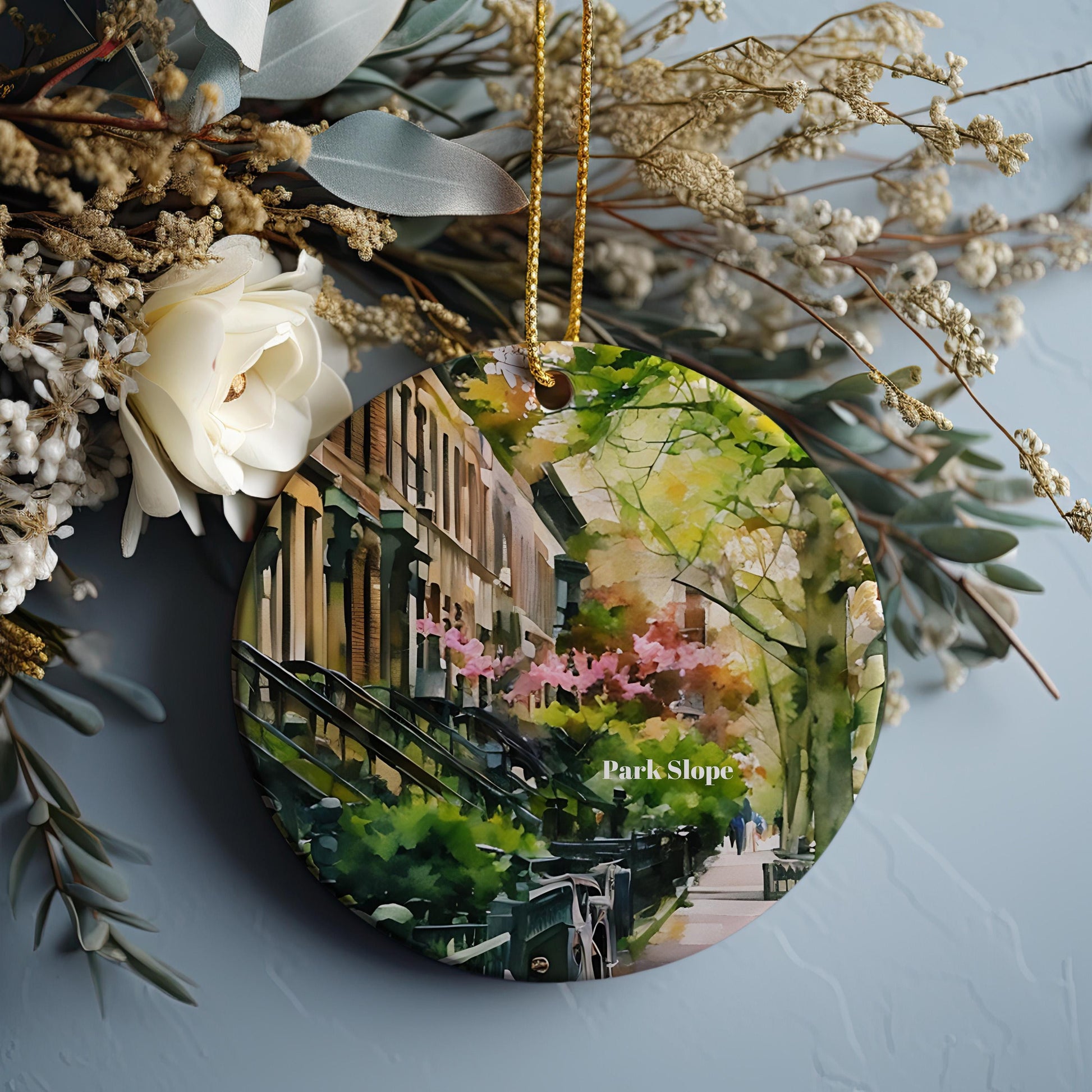 Park Slope Ornament, Christmas Ornament, Park Slope Gift, Travel Christmas Ornament, Christmas Decor, Brooklyn Travel, New York Travel