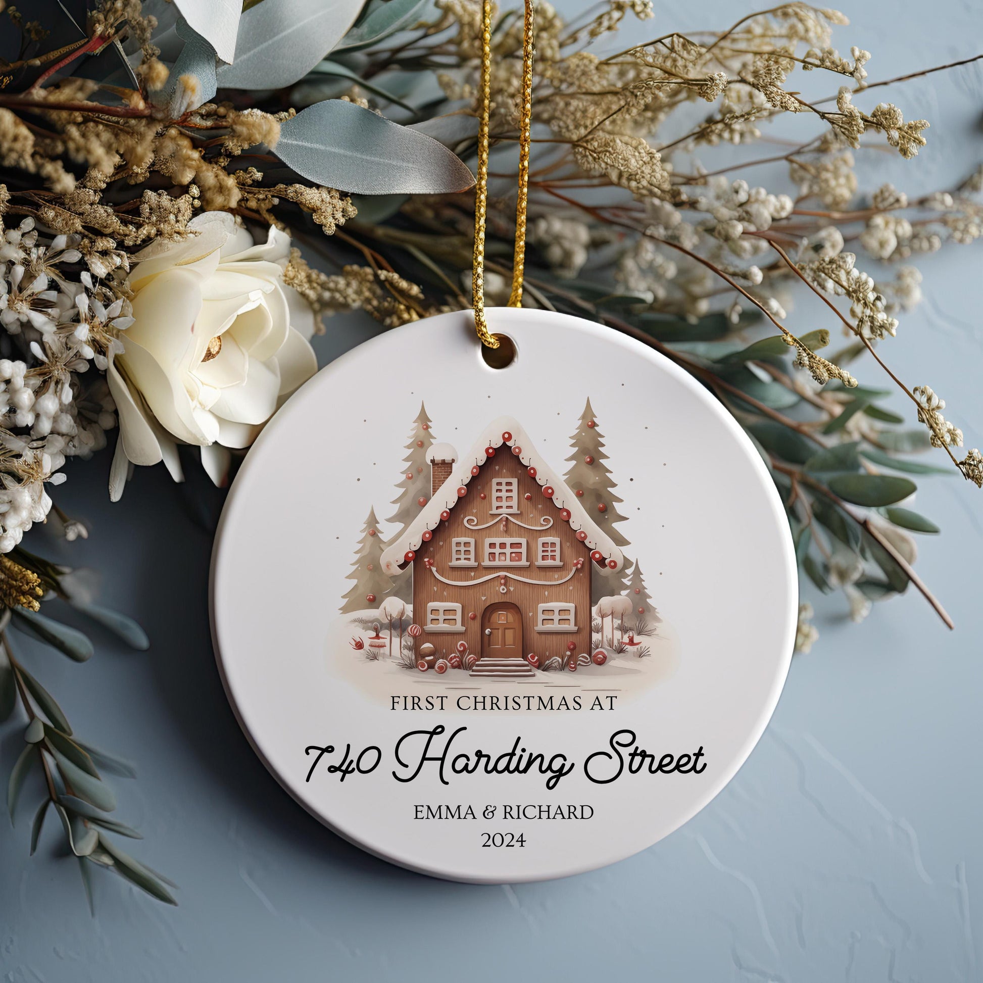 Personalized New Home Ornament, First Christmas Housewarming Gift