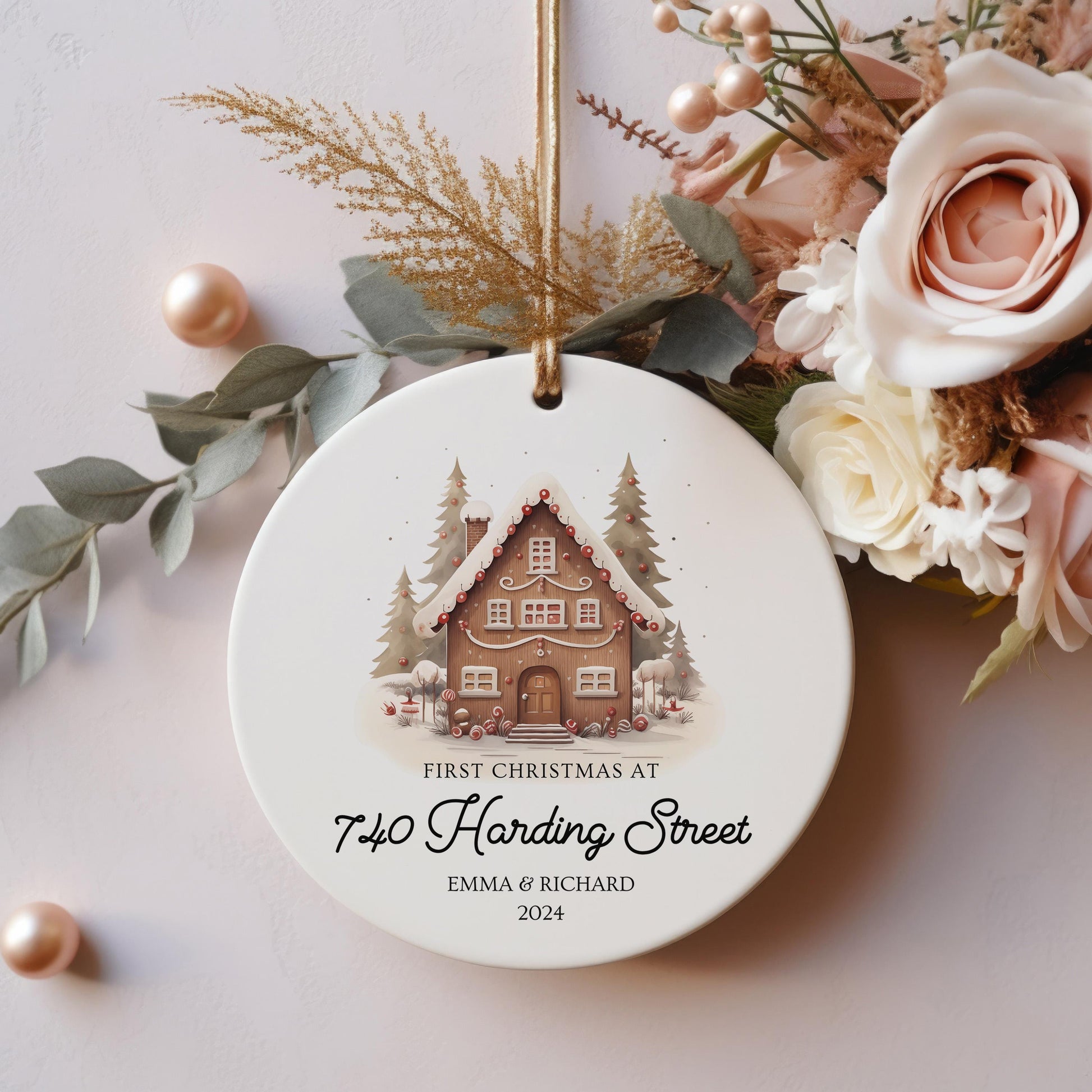 Personalized New Home Ornament, First Christmas Housewarming Gift
