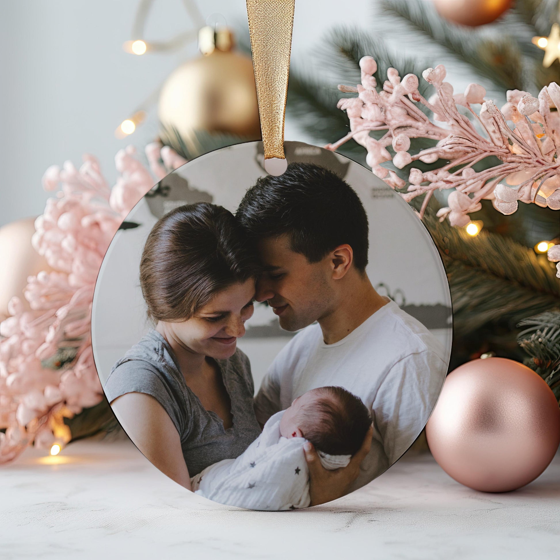 Custom Photo Ornament, Family Christmas Ornament, Family Photo Ornament, Photo Gift, Christmas Ornaments, First Christmas, Custom Gift