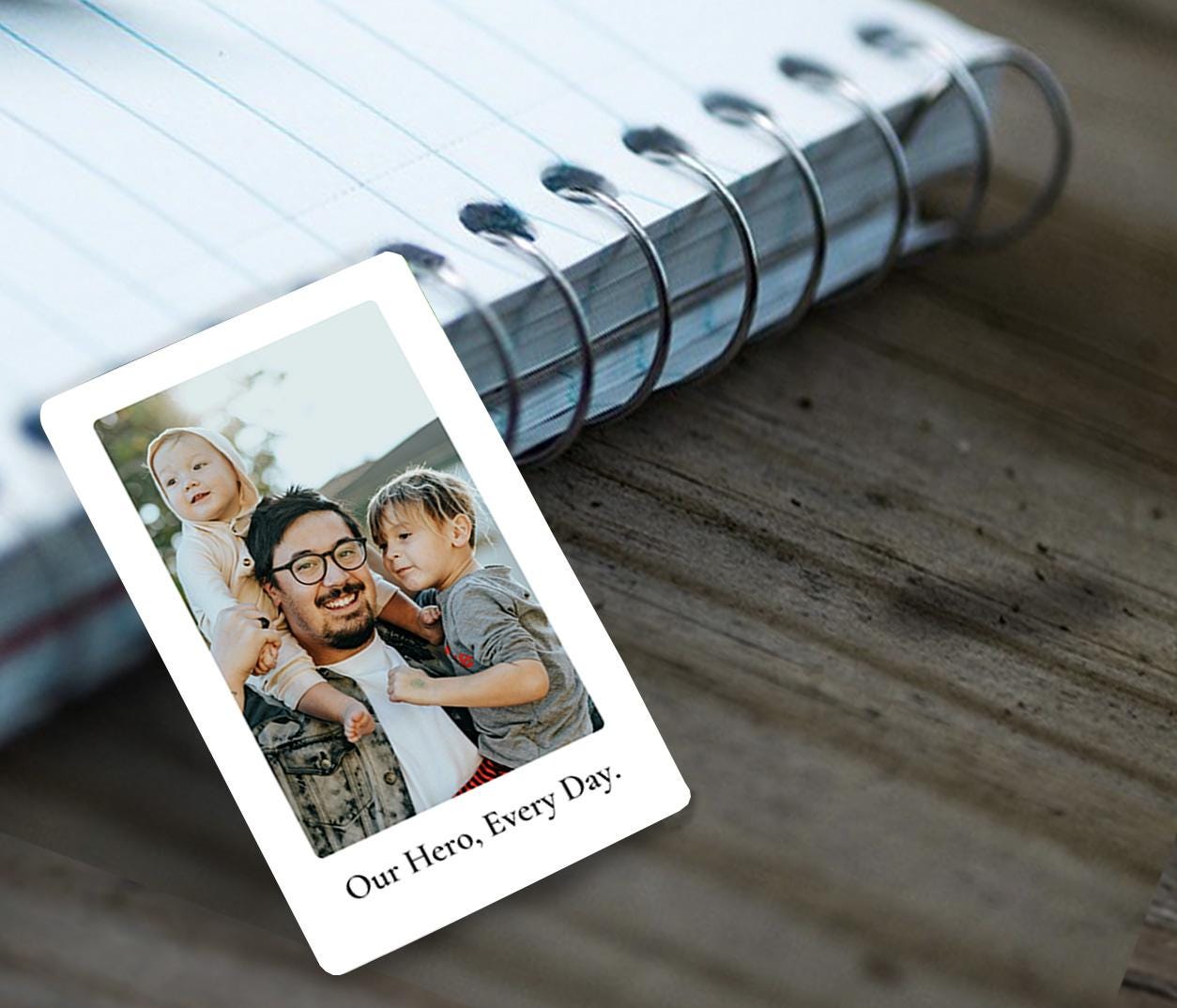 Custom Photo Wallet Card for Dad, Father’s Day Gift from Son or Daughter