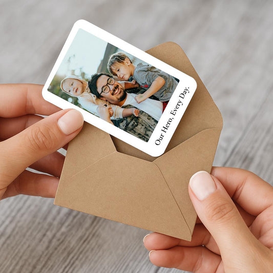 Custom Photo Wallet Card for Dad, Father’s Day Gift from Son or Daughter