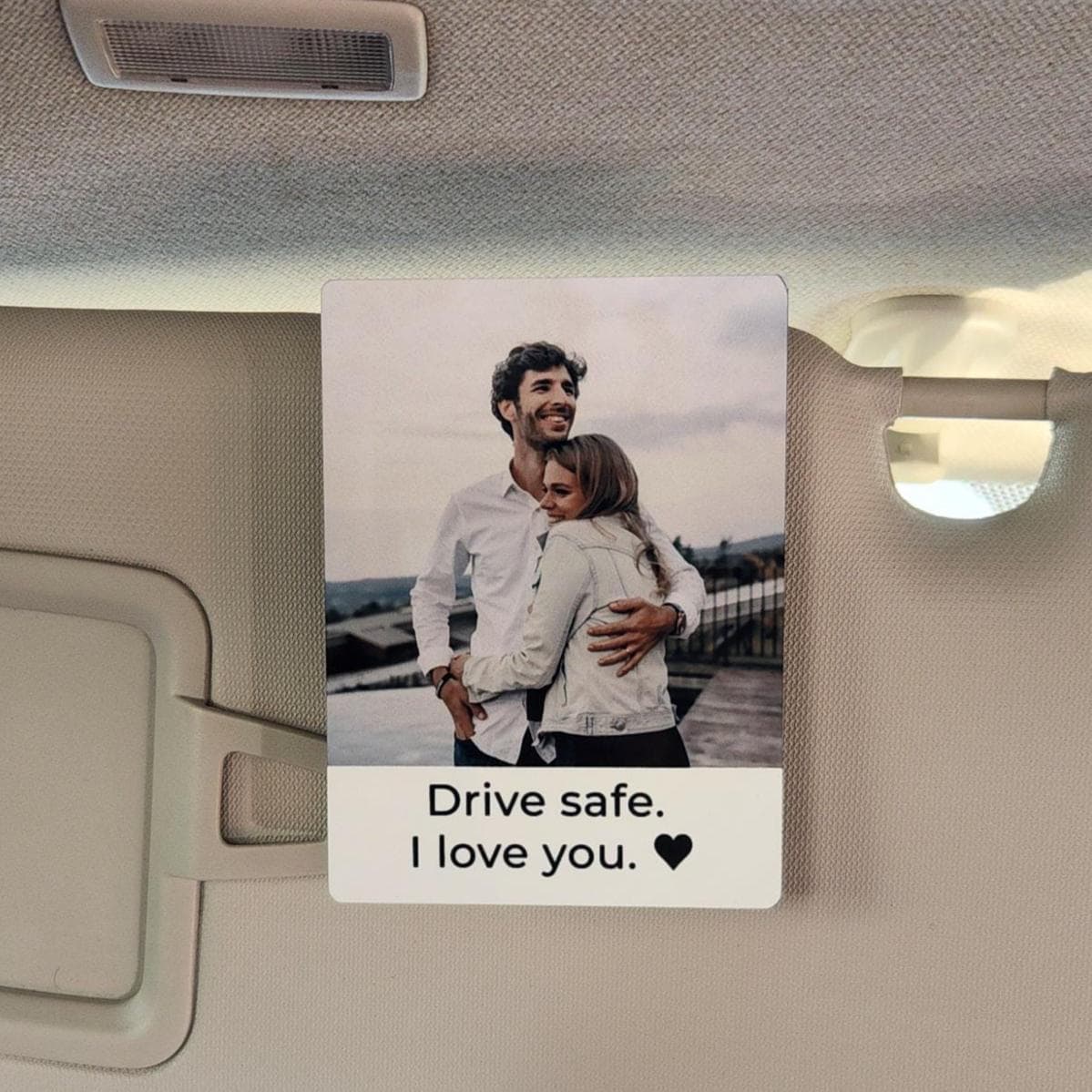 Custom Photo Car Visor Clip, New Driver Gift, Metal Picture Frame, Anniversary Gift for Him, First Car Keepsake, Unique Gift for Him/Her