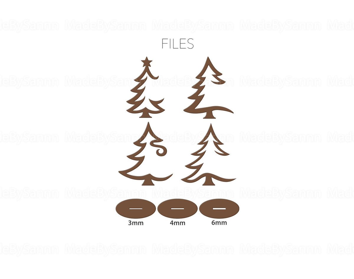 Standing Christmas Tree SVG, Tabletop Tree Ornament Holder Svg, Holiday Tree Decor Svg, Christmas Bauble Stand Glowforge File, Laser Cut Svg