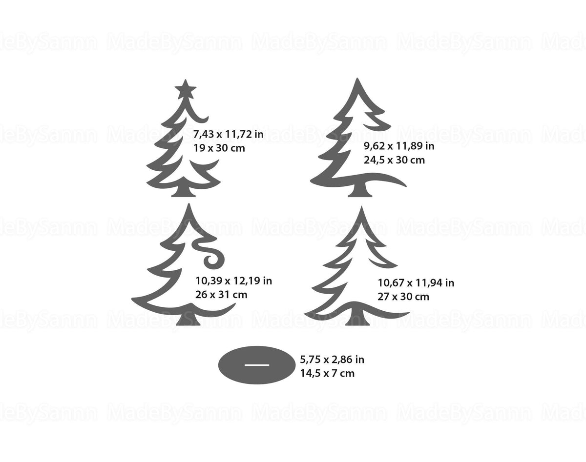 Standing Christmas Tree SVG, Tabletop Tree Ornament Holder Svg, Holiday Tree Decor Svg, Christmas Bauble Stand Glowforge File, Laser Cut Svg