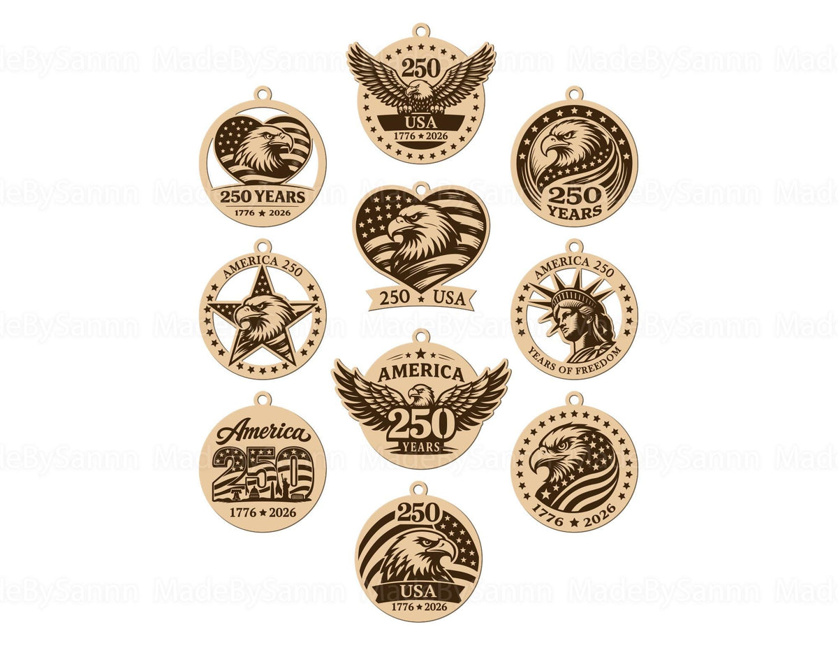 USA 250th Anniversary Ornament Svg, Patriotic Ornaments Svg, USA 250th Anniversary Svg, USA Decor Svg, Glowforge Svg, Independence Day Svg