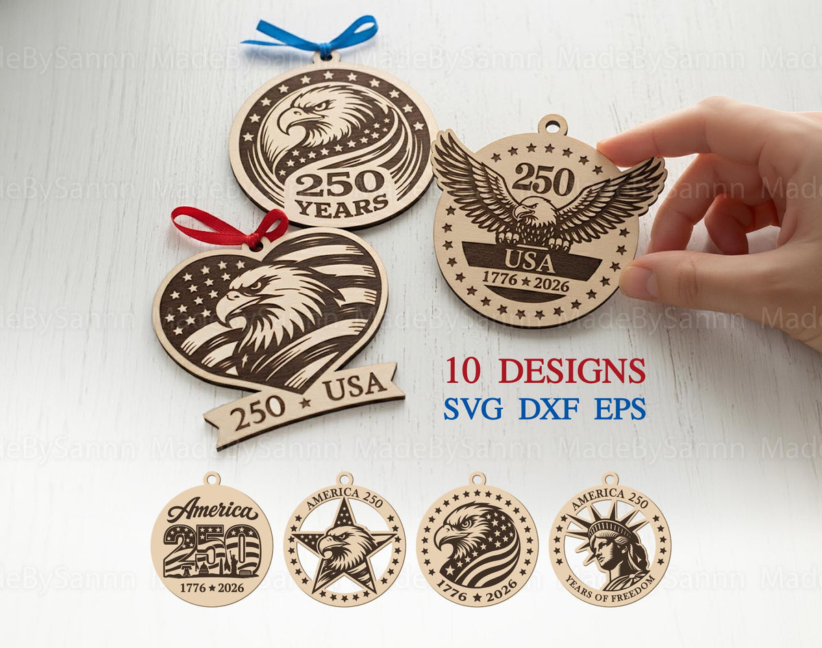 USA 250th Anniversary Ornament Svg, Patriotic Ornaments Svg, USA 250th Anniversary Svg, USA Decor Svg,  Svg, Independence Day Svg