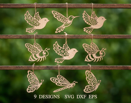 Easter Tree Bird SVG Bundle, Laser Cut Wood Ornaments, Wooden Bird Decor, Cricut  Files, Hanging Decorative Wood Bird, Spring Decor