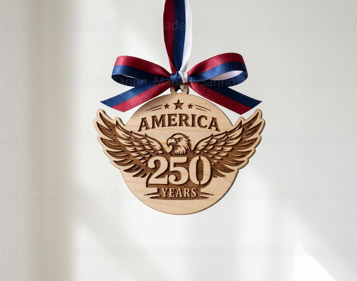 USA 250th Anniversary Ornament Svg, Patriotic Ornaments Svg, USA 250th Anniversary Svg, USA Decor Svg, Glowforge Svg, Independence Day Svg